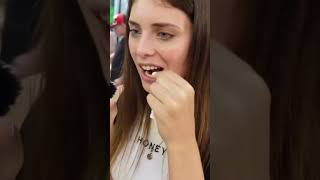 Probando chapulines horneados en un mercado mexicano travel visitacdmx mexico cdmx [upl. by Sirrap104]