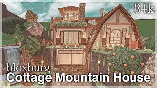 Bloxburg  Cottage Mountain House Speedbuild exterior [upl. by East]