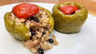 Orijinal Zeytinyağlı Biber Dolması Tarifi İstanbul Usulü dolma recipe turkish [upl. by Attenwad]