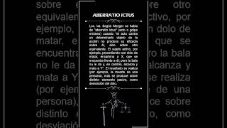 ABERRATIO ICTUS derecho juridico diccionario latin shorts [upl. by Nore]