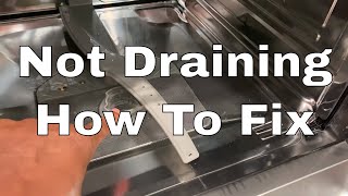 Bosch Dishwasher Not Draining Properly  How to Fix [upl. by Ajssatsan]