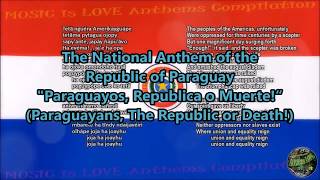 Paraguay National Anthem with music vocal and lyrics Guarani wEnglish Translation [upl. by Manella]