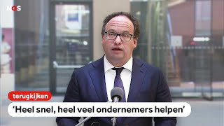 TERUGKIJKEN Minister Koolmees over steun aan bedrijven tijdens coronacrisis [upl. by Shawn477]