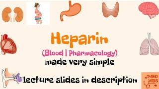 Heparin  Anticoagulant  Blood  Pharmacology  Med Vids made simple [upl. by Eizus]