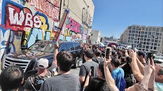 The Craziness Of Tim Burton’s Walk Of Fame Ceremony Autograph Hounds amp Closing Down Hollywood Blvd [upl. by Elegna]