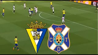 Cádiz CF 22 CD Tenerife Resumen  La Liga 2  20242025 [upl. by Delmer]