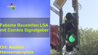 Fabema Baustellen LSA mit Combia Ciflow Signalgeber [upl. by Annenn240]