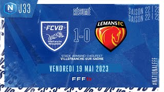 J33 I FC Villefranche B – Le Mans FC 10 le résumé  National FFF 20222023 [upl. by Grodin]