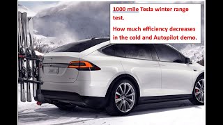 Tesla Efficiency Challenge 1400km AutoPilot Expedition [upl. by Neelrahc]