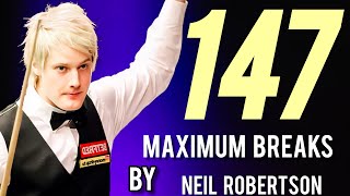 When Neil Robertson Call a 147 at the First Black  Snooker Highlights [upl. by Notffilc179]