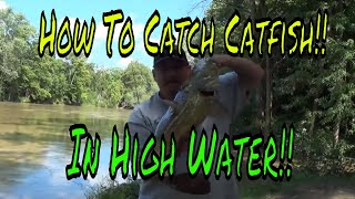 Bank Fishing For Flatheads How To Catch Catfish In High Water [upl. by Goodrow26]