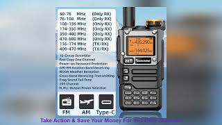 Quansheng UV K5 8 Walkie Talkie Portable Am Fm Two Way Radio [upl. by Trebla]