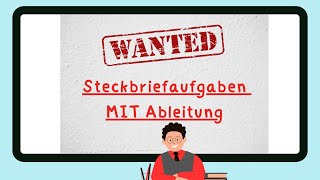 Steckbriefaufgaben MIT Ableitungen Funktion finden fx gesucht Kurvendiskussion Erklärvideo [upl. by Llehsyt]