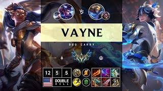 Vayne ADC vs Ezreal  NA Challenger Patch 1414 [upl. by Ellatsirhc]