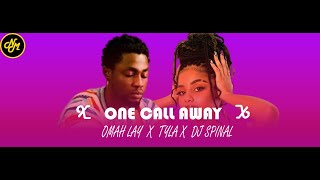 DJ Spinall X OMAH LAY FT TYLA ONE CALL Lyrics video [upl. by Morena907]