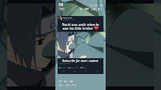 Itachi smile ❤😊😌anime naruto [upl. by Zawde]