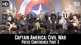 Captain America Civil War Press Conference  Part 3 [upl. by Konstanze]