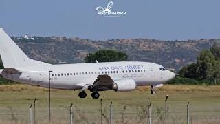 Paramount Boeing 737 Radar testbed ZSTFJ arriving at Wonderboom Airport South Africa 29 April 2024 [upl. by Nelyt]