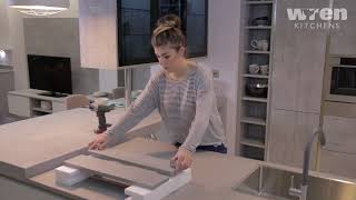 Wren Kitchens How to attach a kitchen drawer front Kitchen installation guide [upl. by Tyson631]