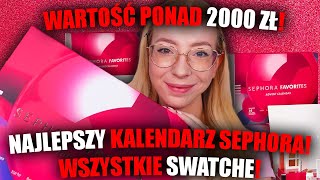 SEPHORA FAVORITES KALENDARZ ADWENTOWY 2024  SWATCHE UNBOXING [upl. by Geddes289]