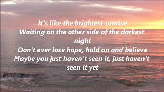 Danny Gokey  Havent Seen It Yet Lyrics [upl. by Eehsar]