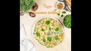 Pizza saumon épinard [upl. by Naehs817]