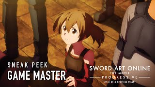 Sword Art Online the Movie Progressive Aria of a Starless Night  CLIP  GAME MASTER [upl. by Stevenson]