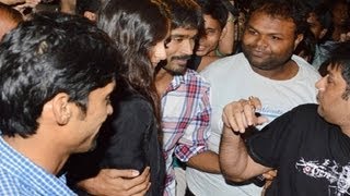 Dhanush Protects Sonam Kapoor As Crowd Mobs Her [upl. by Aremahs]