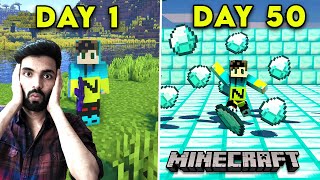 I MINED DIAMOND FOR 50 DAYS amp THE RESULT IS SHOCKING  MINECRAFT SURVIVAL GAMEPLAY 78 [upl. by Oinolopa]