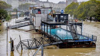 Hochwasser und reißende Flüsse in Wien [upl. by Lela]