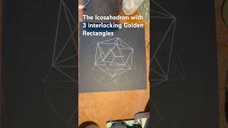 How to draw The Icosahedron with 3 interlocking Golden Rectangles Fast [upl. by Anaugahs]