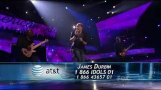 James Durbin  Dont Stop Believin 1st Song  Top 4  American Idol 2011  051111 [upl. by Oregolac]