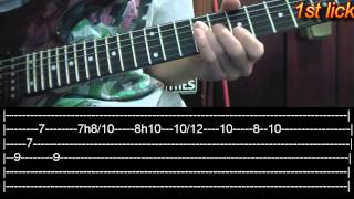 Fade To Black Intro Lesson  Metallicawith tabs [upl. by Carrol]