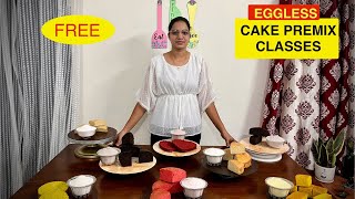 Eggless Cake Premix Classes  Commercial amp Homemade Cake Premix  Cake Premix Recipe  Premix Class [upl. by Marquis485]