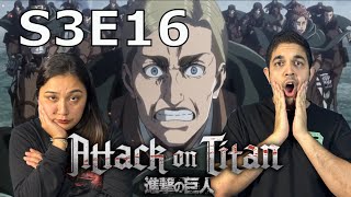 UNBELIEVABLE Death of Erwin Smith Attack on Titan Reaction  AoT 3X16  First Time Watching [upl. by Yarased]