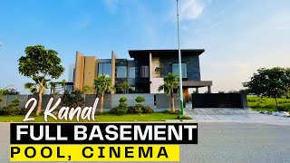 2 Kanal Luxury House Full Basement  Pool amp Cinema  DHA Phase 7 Lahore reelsofhouses [upl. by Hanover928]