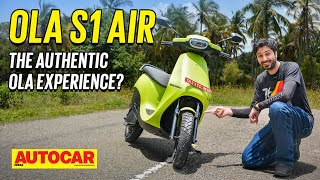 Ola S1 Air review  The authentic Ola experience  First Ride  Autocar India [upl. by Aihcropal]