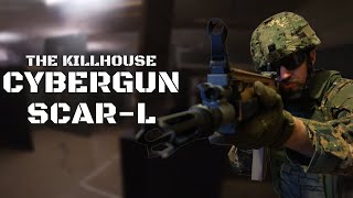 Cybergun ScarL  Airsoft gameplay at The Killhouse [upl. by Nuri]