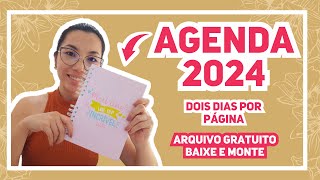 ARQUIVO DE AGENDA 2024 GRATUITO  BAIXE E MONTE [upl. by Notgnilliw]