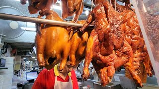 Macau Streetfood RoastedDuck ChanKongkei CrispyRoastGoose CharSiu RoastPiglet ASMR chatgpt [upl. by Egidius337]