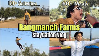 Rangmanch Farms  Staycation Vlog  Ticket Price Activities Meals Lost my wallet😩 [upl. by Becky]