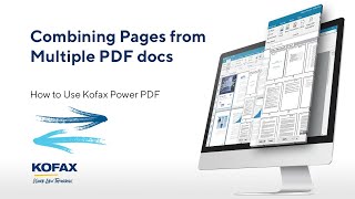 How to Combine Pages from Multiple PDFs in Kofax Power PDF [upl. by Notsirb]