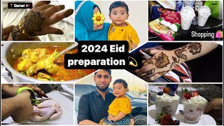 💫Preparation for Eid  Qatar Shopping 🛍️  Mahra’s 1st Eid  Mousse recipe 🧁Qatar Tamil vlog [upl. by Laurentium]