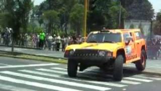 Dakar 2012 Lima Robby Gordon en su Hummer Espectacular [upl. by Beaufert777]