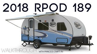 2018 RPOD 189 Travel Trailer Walkthrough with Princess Craft RV [upl. by Okorih]