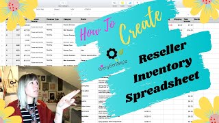 How to Create a Reseller Inventory Sheet for Mac  Step by Step Instructions for Beginners [upl. by Einniw680]