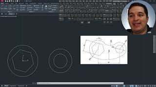 8 Autocad 2024 desde cero  Dibujo 7 Práctica Líneas polígono círculos [upl. by Dian430]