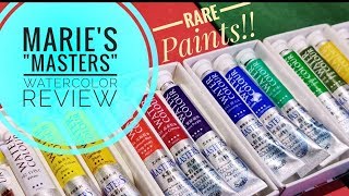 quotRarequot Artist Grade Paints  Maries Masters Watercolor Review [upl. by Earahc]