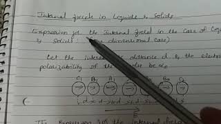 Internal fields in liquid and solids [upl. by Asiulairam]