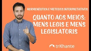 Hermenêutica e Métodos Interpretativos  Quanto aos Meios [upl. by Tally]